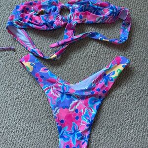 Colorful Floral Bikini Set